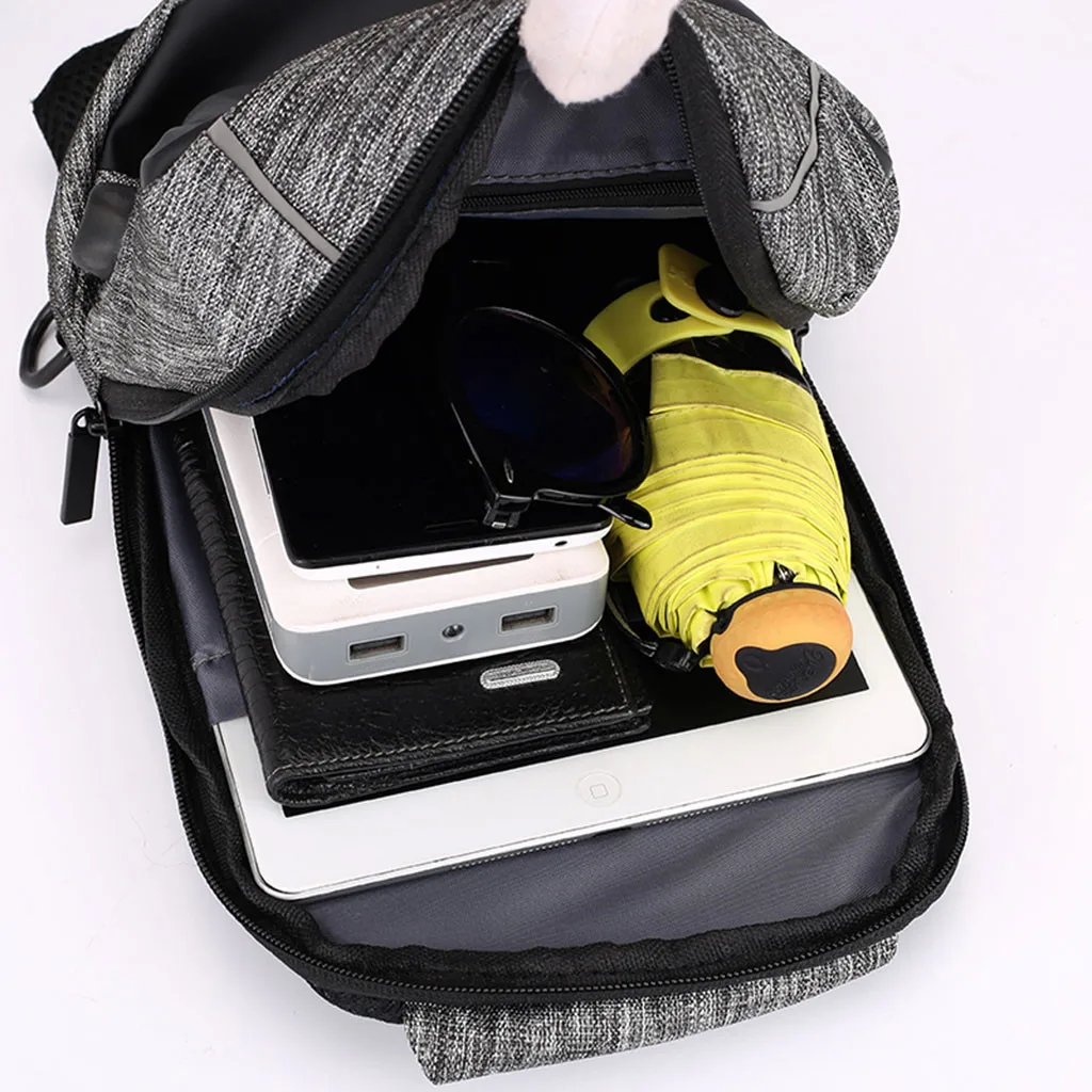 Мужская сумка через плечо, Мужская многофункциональная пляжная Повседневная Водонепроницаемая нагрудная сумка с usb зарядным интерфейсом, Спортивная уличная нагрудная сумка