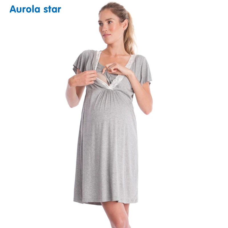 maternity pajamas nightwear AS1763 LOGO 002
