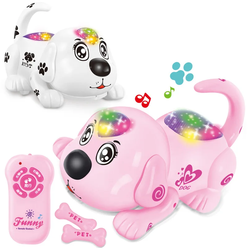 

Remote Control Puppy Dog Crawling Rollover Dog RC Toys Singing Early Educational Electric Dog Toy Children Robot toys Gift
