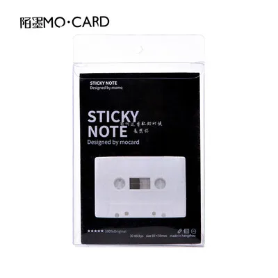 30 Sheets/pack 8 Styles Japanese Stationery Coffee Tape Eggs Bookmarks Stickers Post it Memo Pad Sticky Notes Cute Stationery - Цвет: 1 pack