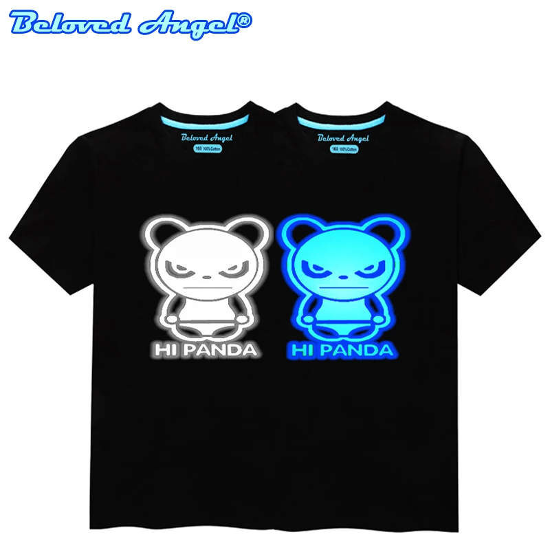 

Luminous Skull Kids T Shirt Fluorescent Children T-shirt Glow In Dark Boys Girls Tops Tees Summer Clothes Toddler Baby Clothing