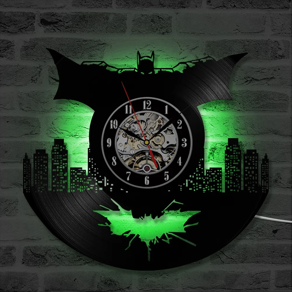 Fcssband Comprar Reloj De Pared Vinilo Batman Accesorios