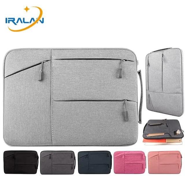 IRALAN Waterproof portable handbag Laptop Sleeve 14 15.6 Case for MacBook Pro 11 12 15 cover for Xiaomi Air 13.3 Notebook bag