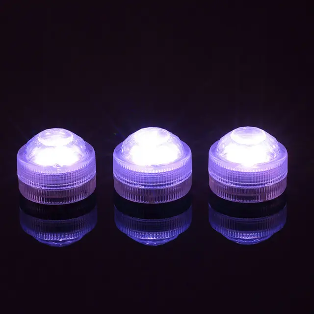 10pcs Wedding Decoration Single Color Waterproof Submersible Led Tea 10pcs Wedding Decoration Single Color Waterproof Submersible Led Tea Light Mini Party With Battery For Christmas