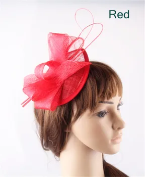 

Women sinamy wedding classic fascinator headwear ladies chic fashion headpiece with hair clip bride formal mariage chapeau cap