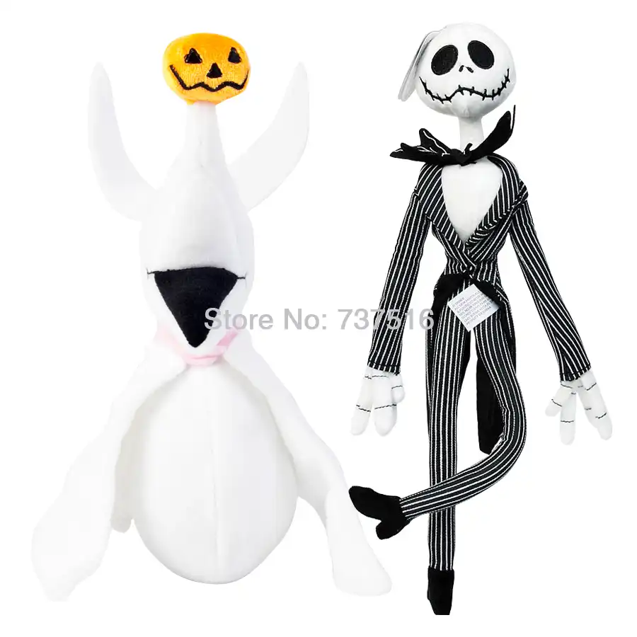 ナイトメアー ビフォア クリスマスぬいぐるみ12 5 ジャックぬいぐるみ 8 スケリントンのゴーストゼロ犬ハロウィンカボチャ鼻ぬいぐるみ2個 Aliexpress