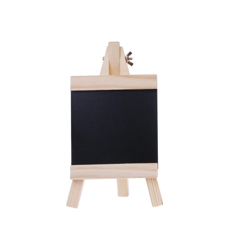 Wooden Mini Blackboard Chalkboard Wordpad Table Number Sign Message Hold 