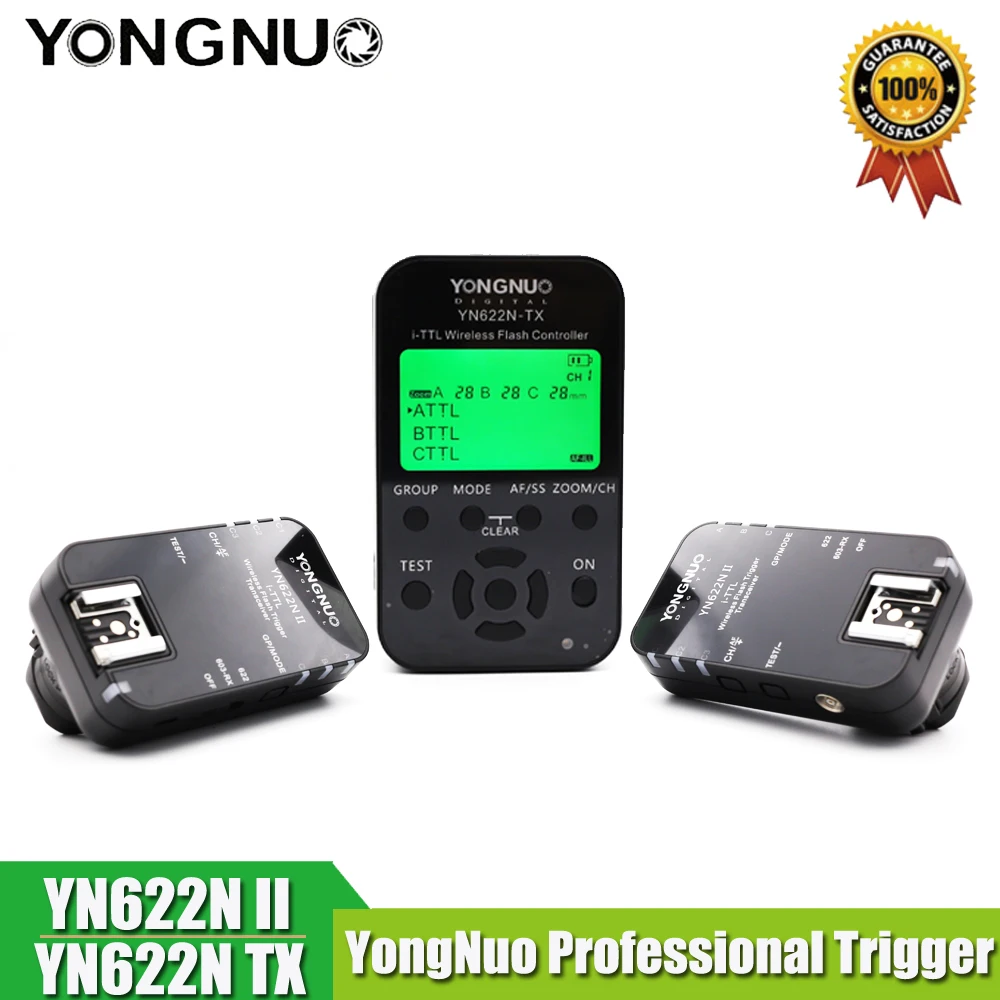 YN-622N II триггер YN622N-TX ЖК-контроллер ETTL беспроводной триггер вспышки YONGNUO трансивер для Nikon D800 D800E D800S D600 D610