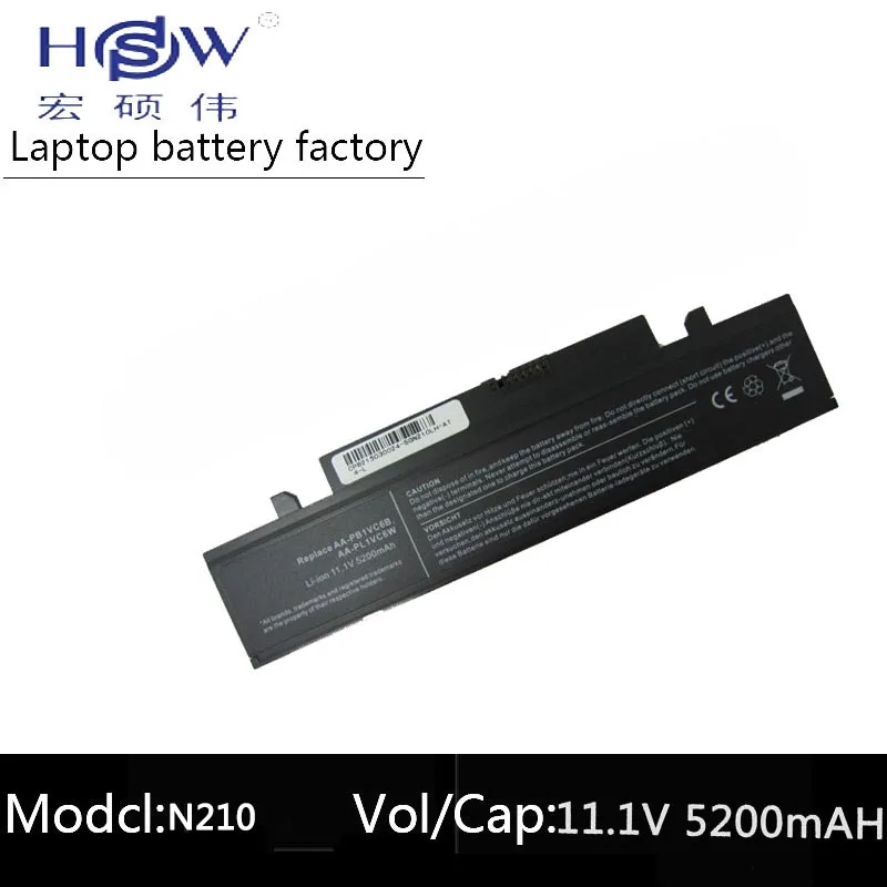 HSW 6cell Новый аккумулятор для ноутбука Samsung N210 X418 X420 X520 Q330 NP-NB30 NT-NB30 NP-N210 NT-N210 NP-X418/E