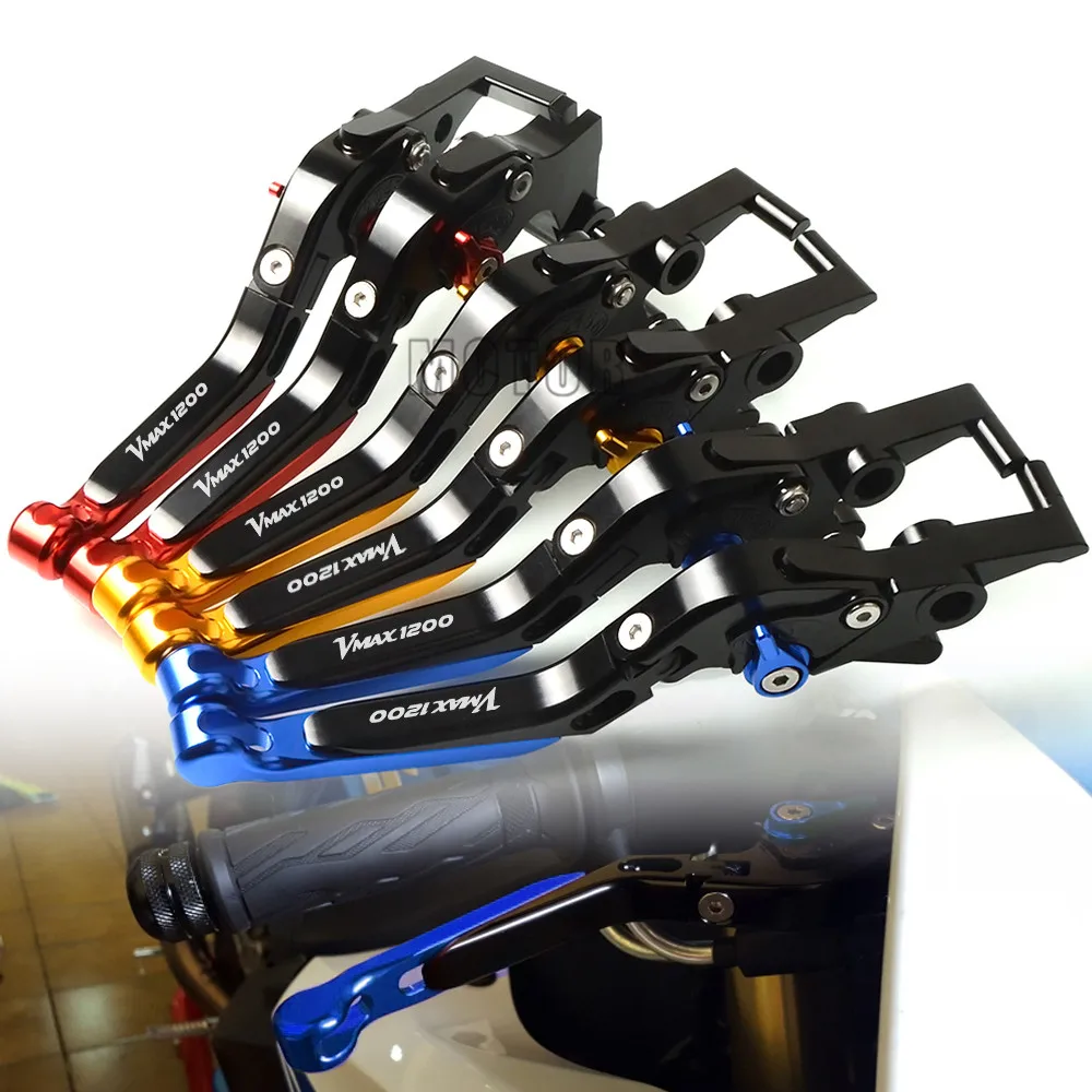 

Двигатель для Yamaha VMAX1200 1985-2008 CNC алюминиевые мотоциклетные регулируемые складные выдвижные рычаги тормозной муфты V-MAX V MAX 1200