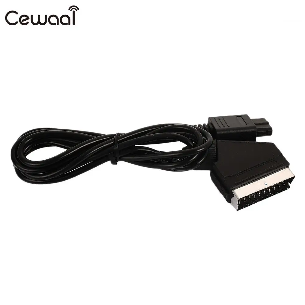 

1.8m Scart RGB Line Scart RGB Cable Adapter TV Adaptor for SNES N64/Gamecube Durable Smart