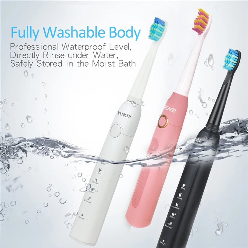 Sonic Electric Toothbrush SG-507 Adult Timer Teeth Whitening Brush 5Mode USB Rechargeable Tooth Brushes Replacement Heads Gift Sonic Electric Toothbrush SG-507 Adult Timer Teeth Whitening Brush 5Mode USB Rechargeable Tooth Brushes Replacement Heads Gift
