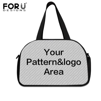 

FORUDESIGNS 2019 Large Travel Duffle Bags Customize Your Image Logo Casual Sport Gym Yoga Handbags for Women Men Tote Bag Bolsas