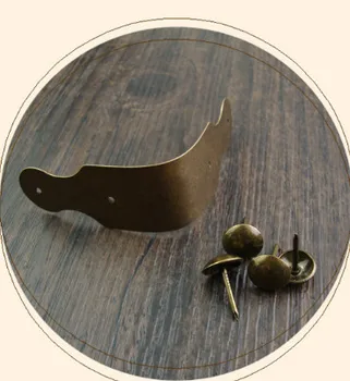 

Chinese corner fillet drawing code camphorwood box copper connecting piece of antique furniture copper wrapping