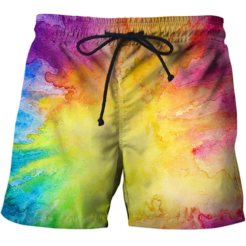 Новые летние популярные мужские пляжные шорты для серфинга быстросохнущие дышащие шорты с 3D-принтом розовые мужские шорты купальные Бермуды для серфинга для плавания ming - Цвет: SKT971