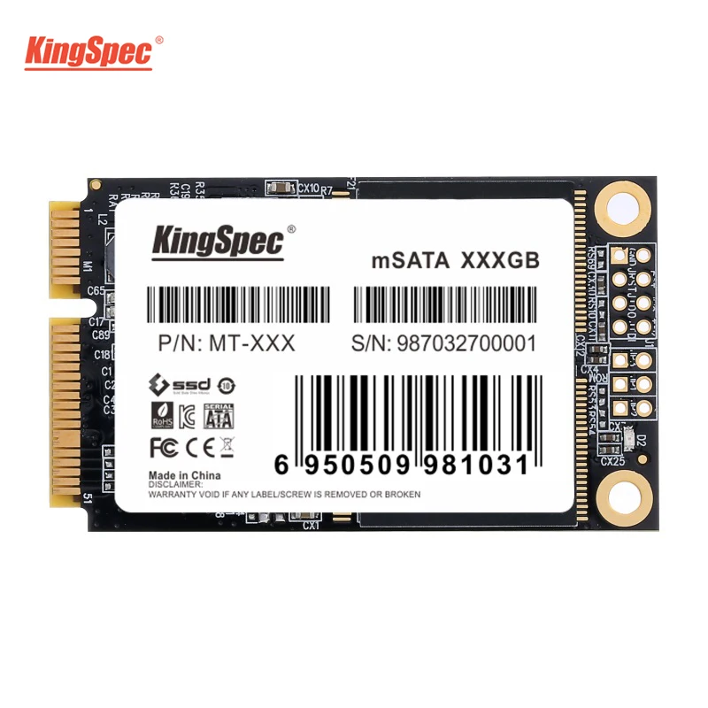 Твердотельный накопитель KingSpec SSD 240 ГБ mini mSATA жесткий диск HD 256 мини модуль SATA для