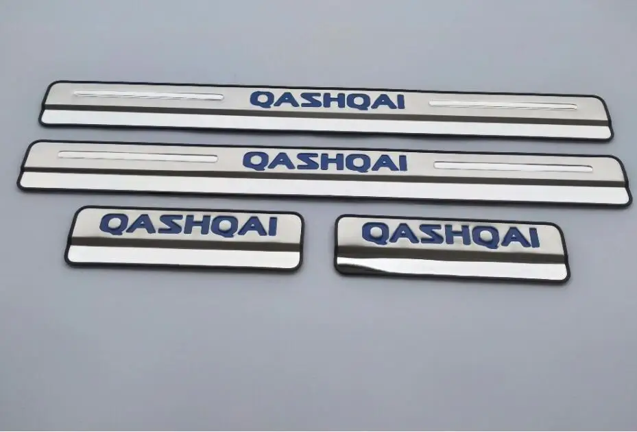 

Car Accessories For 2015-2019 Nissan Qashqai Door Sill J11 Scuff Plate Stainless Steel Door Sills Pedal Car Styling Sticker
