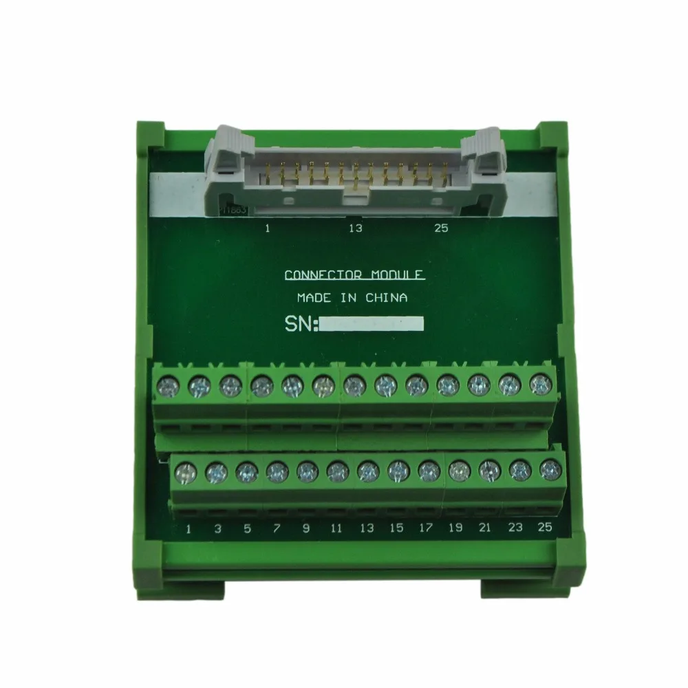 Модуль адаптера винтовой клеммной колодки с креплением на DIN рейку 26P|module|module adapter