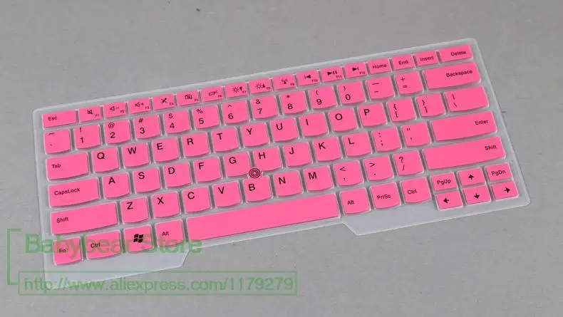 Силиконовая клавиатура кожного покрова протектор для lenovo thinkpad S440 E455 E450 E455 E460 E465 T450 T450S X1 для йоги - Цвет: pink