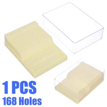 1 шт. пластиковый стоматологический чехол для Бора с 168 отверстиями, держатель для стоматологического бора, чехол-стерилизатор для автоклава, коробка для дезинфекции, Стоматологические принадлежности