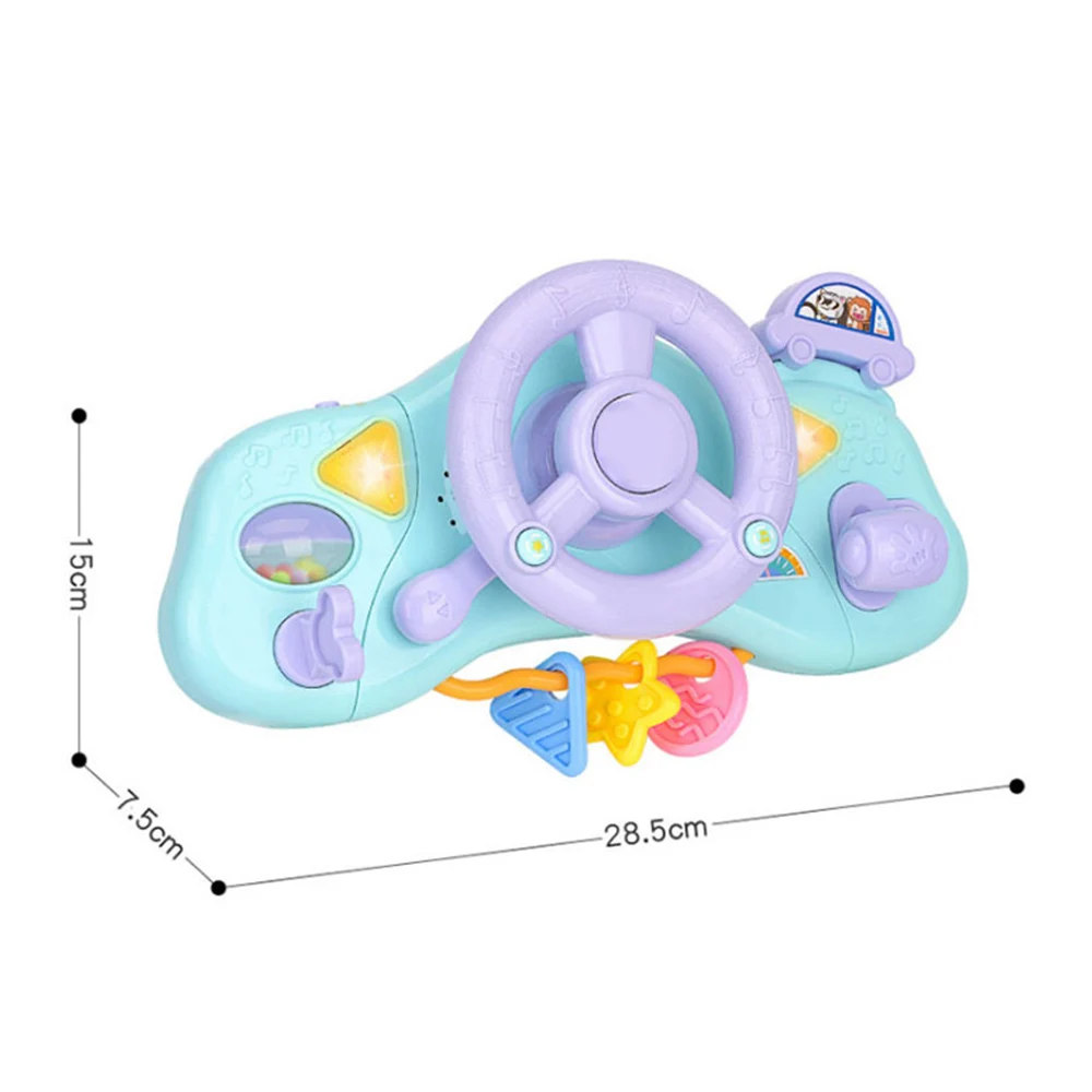 Креативный Музыкальный Электрический симулятор света музыка Вождение руль детские развивающие игрушки электронные вокальные игрушки