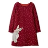 Animal Applique Long Sleeve Dress 1