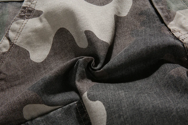 2018 новые шорты-карго Для мужчин летний топ Дизайн Камуфляж Военная Рубашки домашние мужские свободные работы Homme модные хлопковые