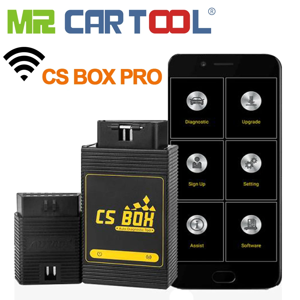 

AUTOOL CS BOX Pro OBD2 Diagnostic Tool WiFi Multi System with OBD 2 ODB Android IP67 Working Platform Water Dust Shock Proof