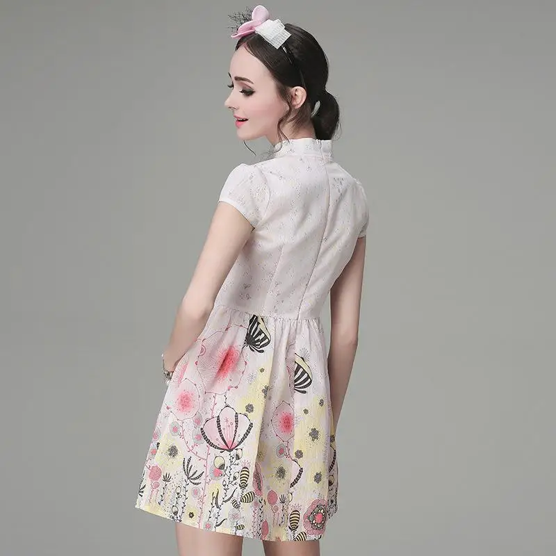 Robe Douce Gratuite Robes Nouveau 1 Eugen Cheongsam 2017 Marque Nfive Style Fil Livraison D'été nN8ymwv0OP