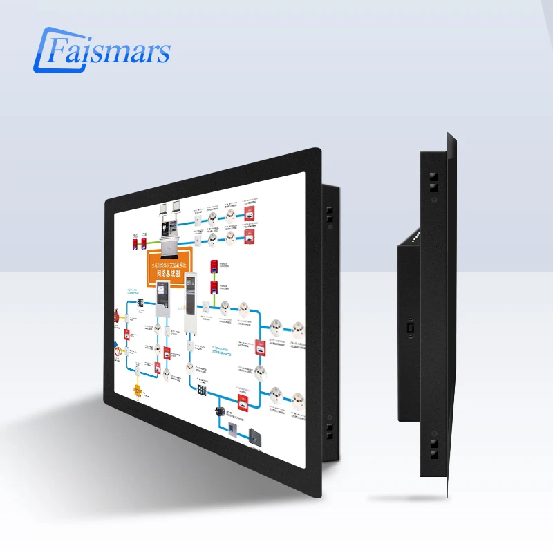 

Faismars 17 inch Resistive Touch Screen LCD Monitor with HDMI interface 17" Metal case Four-wire Touchscreen Industrial Monitor