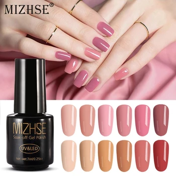 

MIZHSE Color Gel Polish UV LED Nail Gel Polish Yellow Color Nail Polish Hot Sale Base Top Coat UV Gel Color Primer For Nails