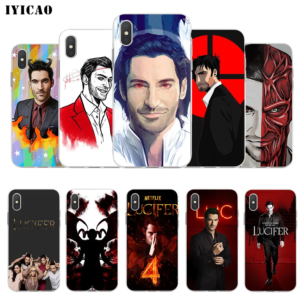 Чехол для телефона IYICAO Lucifer Tom ellissa мягкий силиконовый чехол iPhone X XR XS MAX 6 6s 7 8 Plus 5 SE