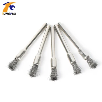 

TUNGFULL 5pcs Steel Wire Wheel Dremel Wire Brush Deburring For Dremel Rotary Tools Wheel Burr Abrasive Head Dremel Accessories