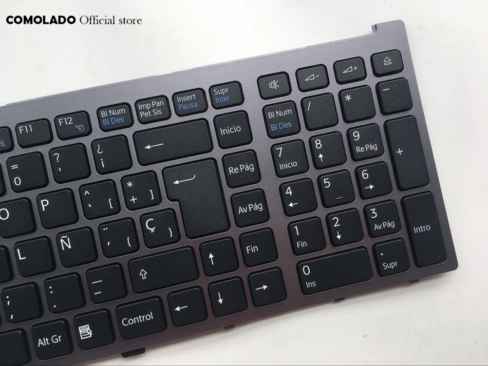 SP Spanish Keyboard for SONY VAIO VGN-AW VGNAW Series Black With Frame Laptop Keyboard SP layout (2)