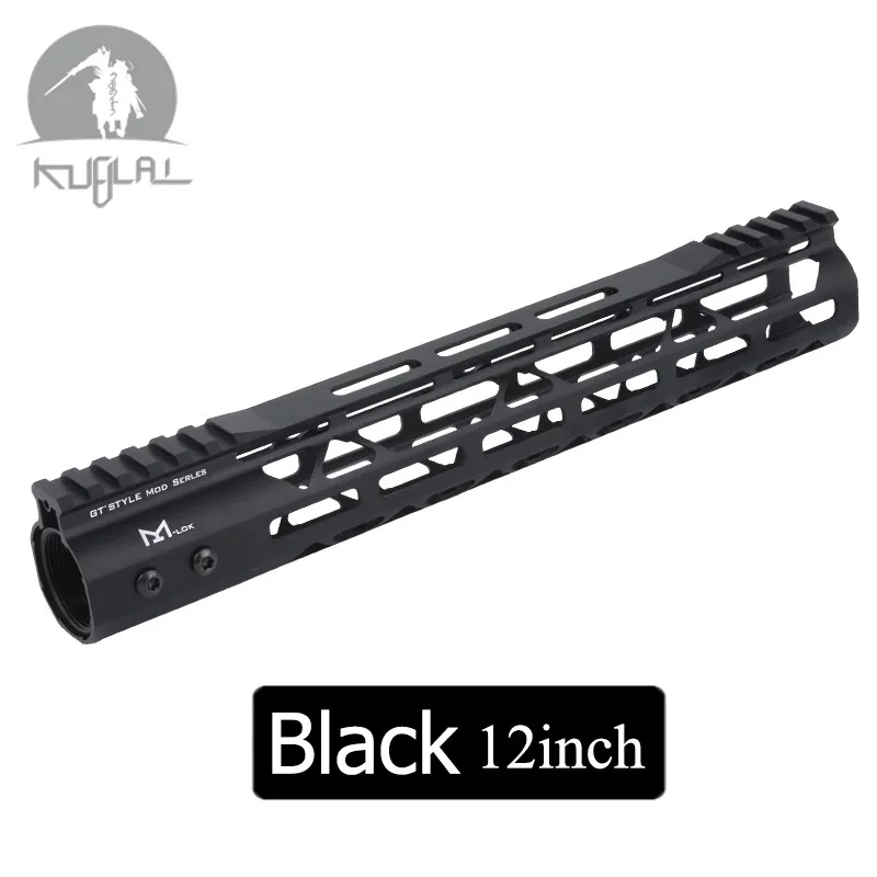 10 12 10 дюймов MLOK трубчатое цевье Super Slim Ar 15 Handguard Quad Rail красные, черные для M4 M16 AEG прицела