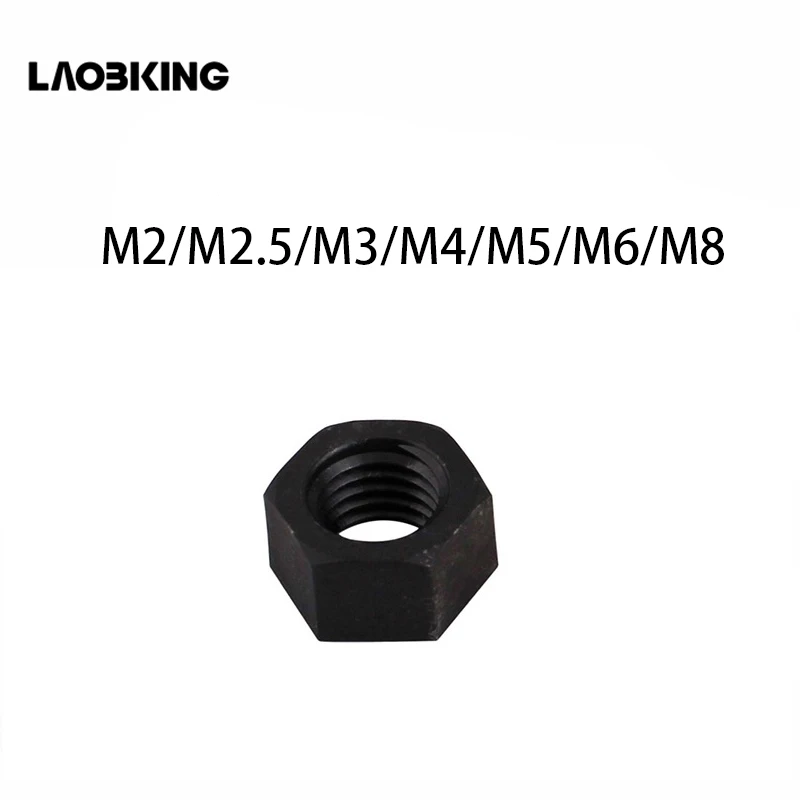 

50Pcs DIN934 M2 M2.5 M3 M4 M5 M6 M8 Black Nylon Hex Nut Hexagon Plastic Nuts
