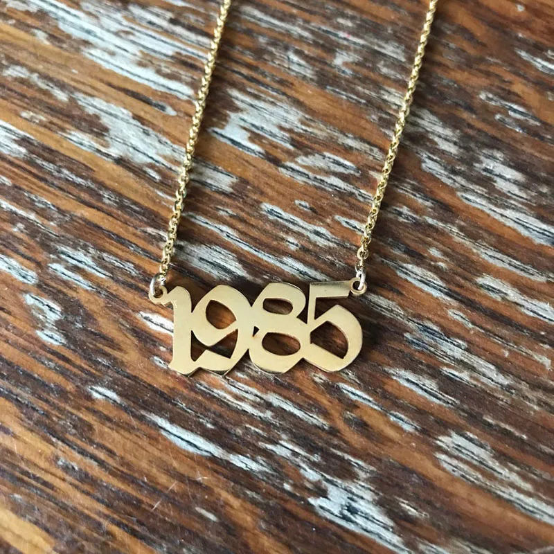 1985-2020 Wedding Date Necklaces For 