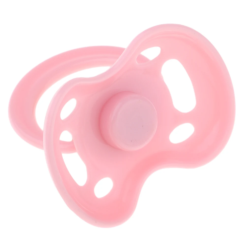High Quality ABS  Pacifier & Magnet Set Baby Doll Supplies For Reborn Doll Real Life Accessory Pink #2