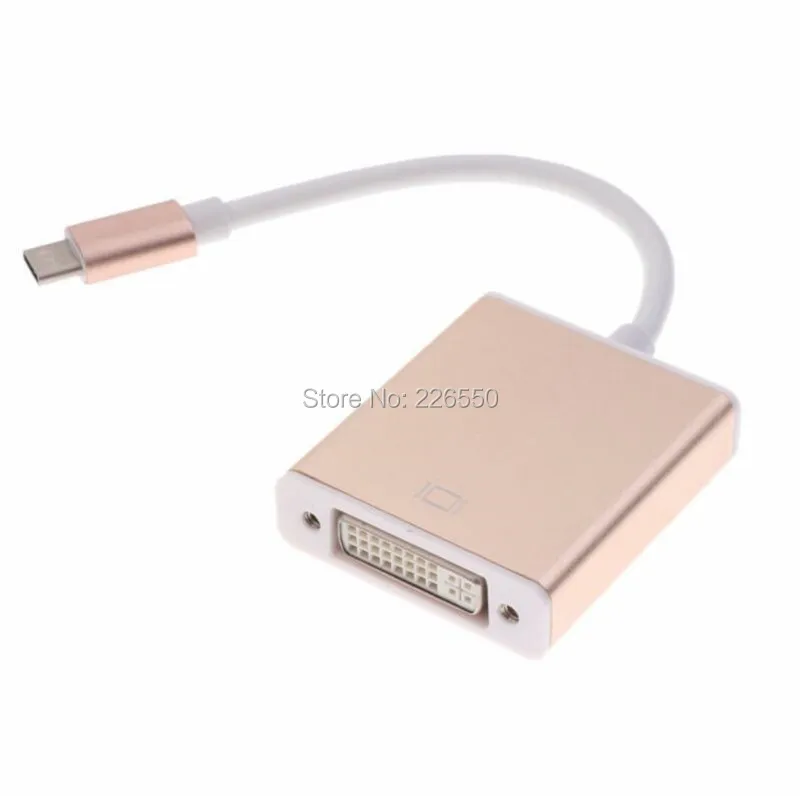 USB-C type C USB 3,1 на DVI 24 5 Pin 1080 P адаптер конвертер Соединительный кабель type-C на DVI для Macbook Pro Chrombook 4 K HDTV