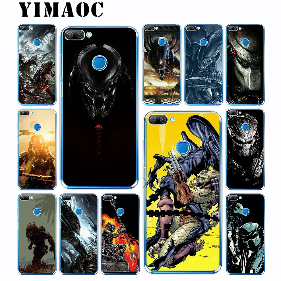 

Xenomorph Aliens predator Soft Case for Huawei Honor 10 9 8X 8C 8 7C 7X 7A Pro 6A Lite Note 10 Nova 3i 3 2i Y6 Y7 Y9 Prime 2018