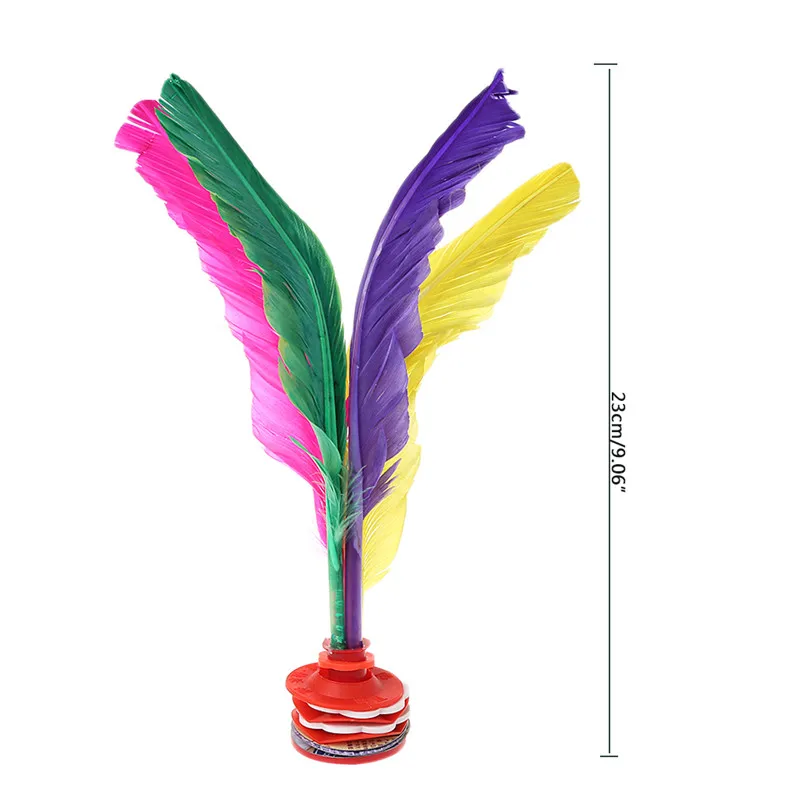 Красочные перья Китайский Jianzi Фитнес Спортивная игрушка игра ноги ногами волан - Цвет: Colorful