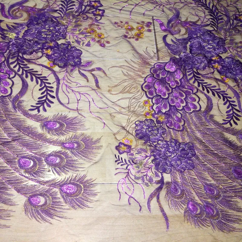 Легкая неглубокая фиолетовая вышивка, пустотелая стереозвука, блузка с блестками, растворимые кружева, цветы, блестки, ткань