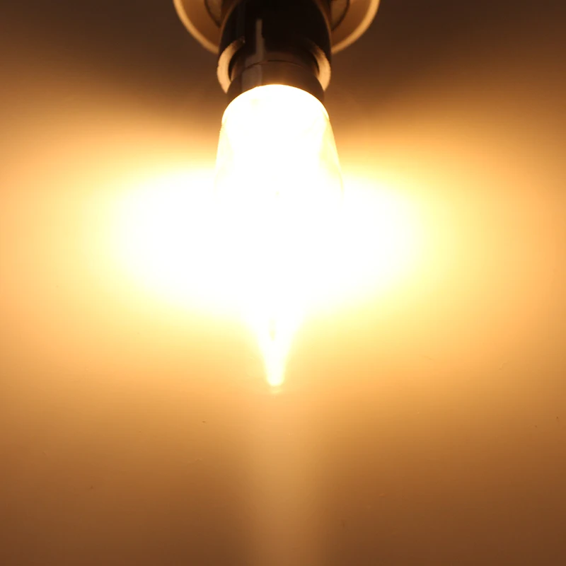 1х ампульная Светодиодная лампа накаливания B15 BA15D светильник-свеча 110 В 220 в 12 В источник питания 1,5 Вт 150 люменов прозрачная оболочка точечная домашняя лампа