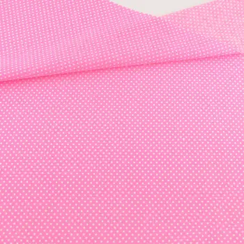 

Fat Quarter Cotton Fabric Textile Sewing Cloth Pink Colour White Dots Designs Tecido Tilda Crafts Dolls Tissus Patchwork Fabrics