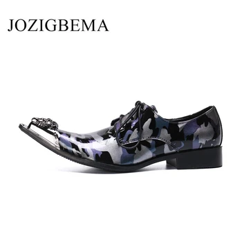 

Casual Men's Shoes Purple Flats Pointed Toe Luxury Men Shoes Leather 2019 New Fashion Comfortable Office Formal Mens Dress Shoes