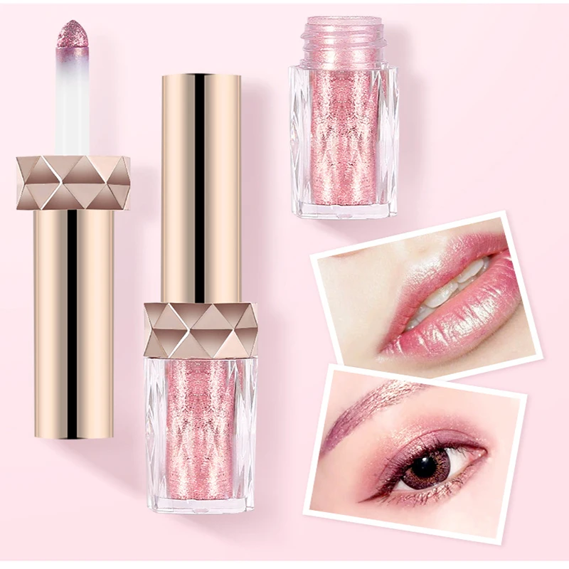 2017 New Lip Cosmetics Gold Shinning Lips powder Eye shadow powder