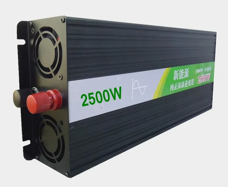 

Pure Sine 24V Wave Inverter 2500W peak 5000W Pure Sine Wave inverter 24V DC To 110/230V~240V AC 2500Watt