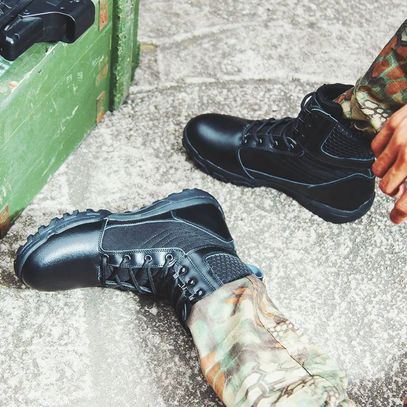 2019 новые трендовые мужские армейские военные сапоги черные коричневые мужские тактические ботинки износостойкая безопасная обувь