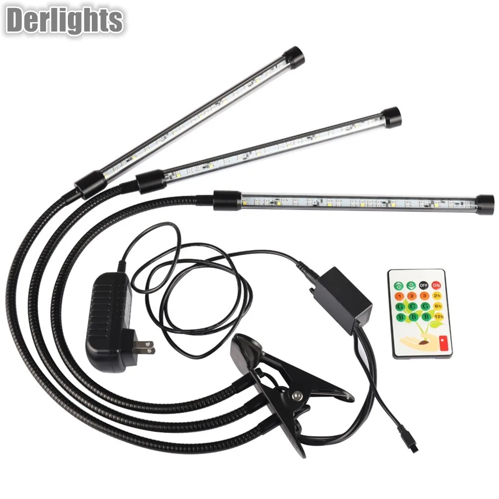

Smart Remote Control LED Grow Light 360 Flexible Adjustment Holder Clip Plant Lamp for Hydroponics Flowers Plants Vegetables