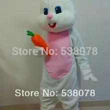 Новое поступление прекрасный розовый и белый Пасхальный заяц Кролик Багз Маскоты костюм персонажа из мультфильма кролик наряд костюм нарядное платье sw793